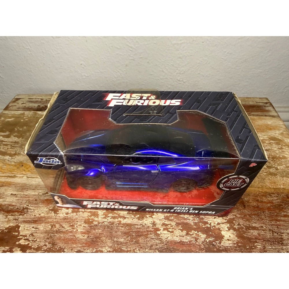 Jada Toys Fast and Furious Brian's Nissan GT-R (R35) Ben Sopra Diecast Car - Picture 2 of 4